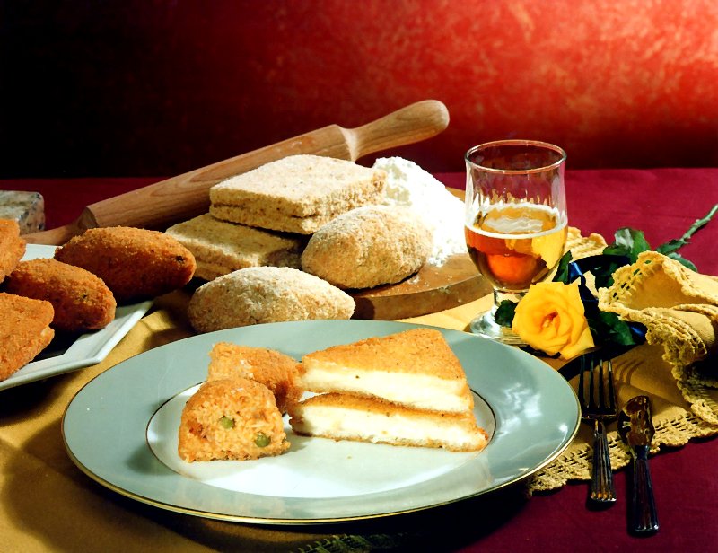 spaghetti/mozzarelle in carrozza